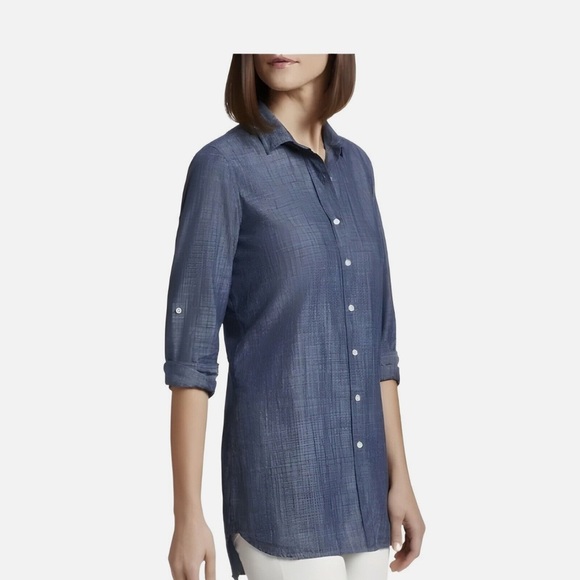 Peter Millar Navy Textured Shirt NWOT - Picture 1 of 7